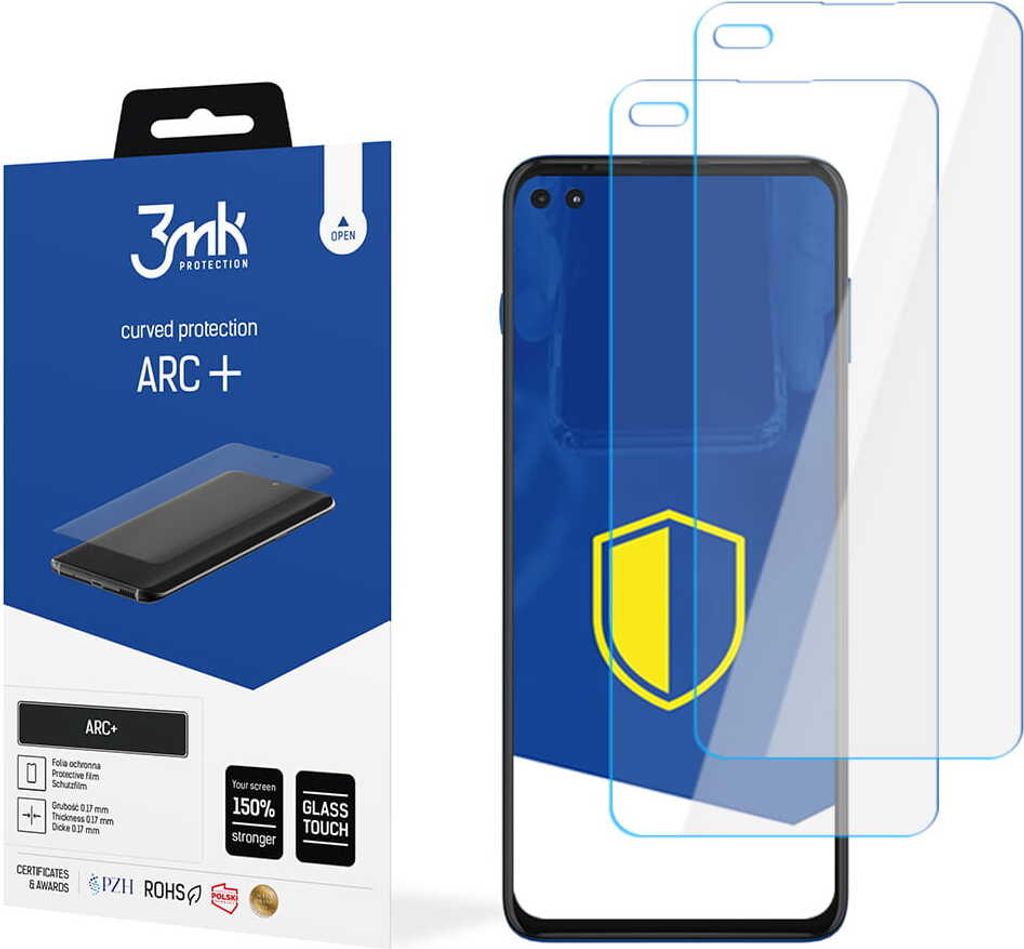 3mk Display Schutzfolie ARC+ für Motorola Moto G100 5G 0,17mm Self-Heal (2 Stück)