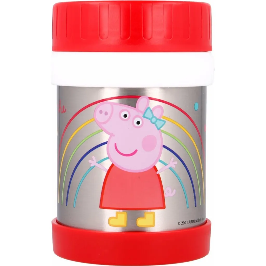 Thermos Repas Peppa Pig pour l'École et Sorties Scolaires en Inox 284ml