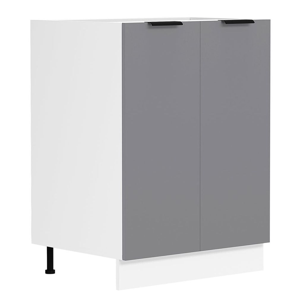 VCM Küchenschrank | Maße ca. H. 82 x B. 60 x. T. 46 cm | Unterschrank mit zwei Drehtüren | Küchenmöbel - Fasola