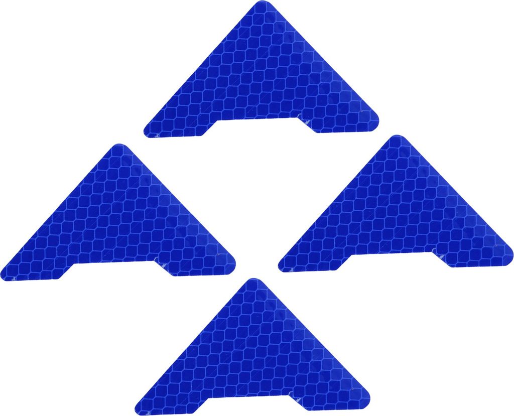 Reflektierender Stoßstangenaufkleber Diamant fluoreszierend blau Türwinkel Diamantgittermuster reflektierender Autoaufkleber Personalisierte Deko...