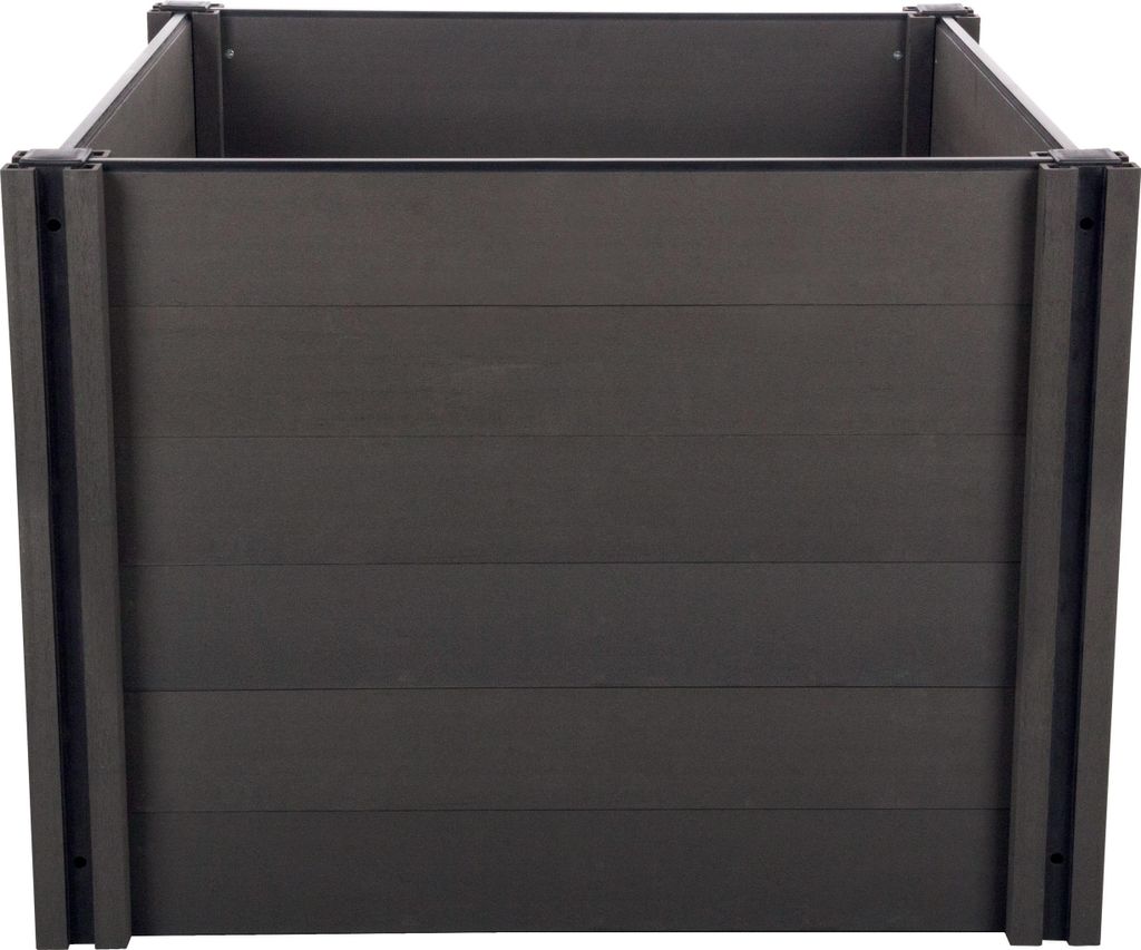 Hochbeet G21 Crop 106 x 106 x 80, WPC, Ebenholz