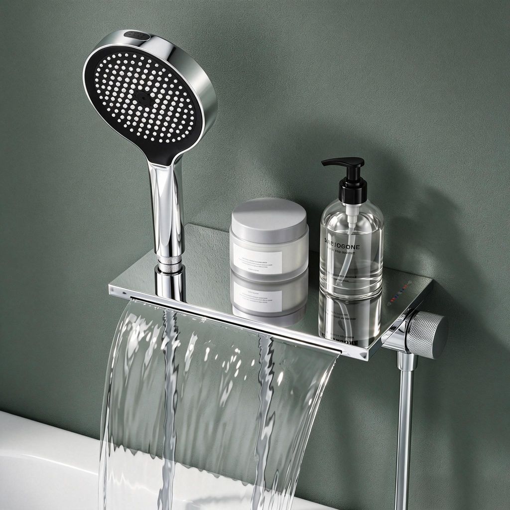 Mai & Mai Badewannenarmatur mit Handbrause Wasserfall Produktbild 