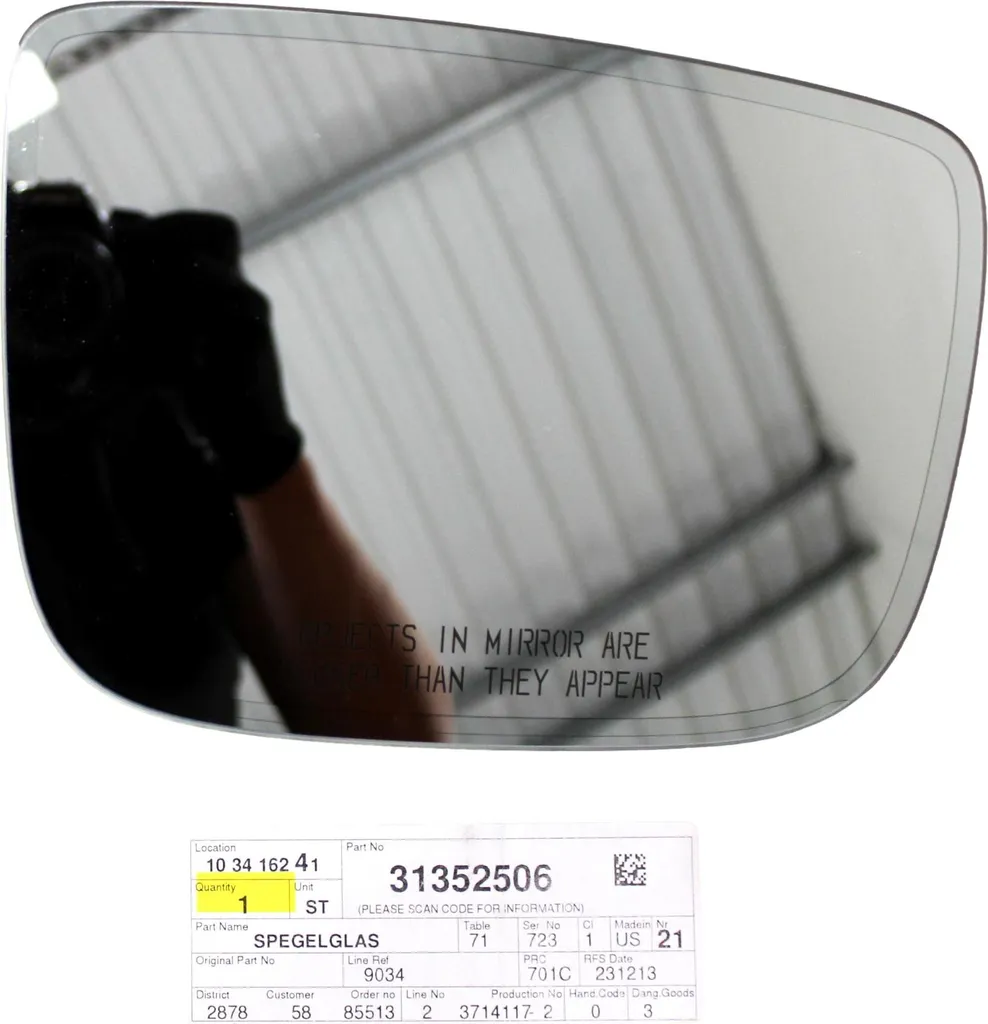 Rétroviseur Droit Volvo XC60 : Verre Photochromique de Rechange USA OE