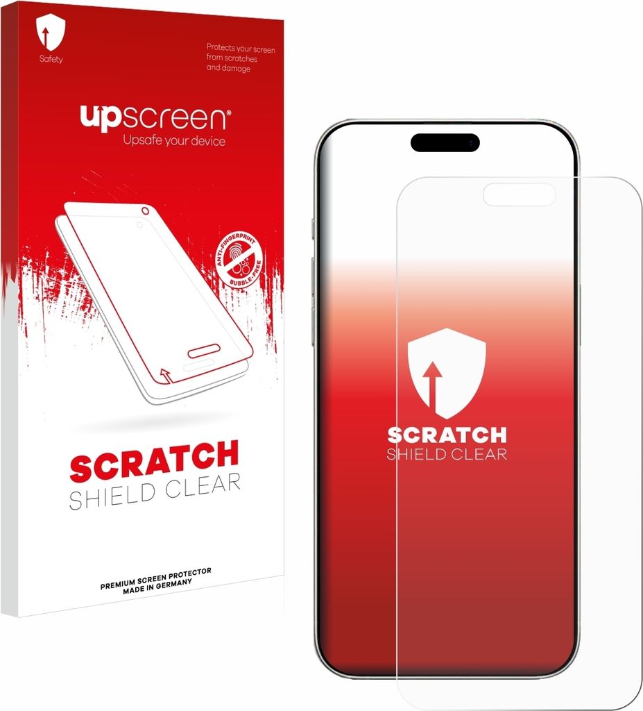 upscreen Schutzfolie für Apple iPhone 16 Pro Max Displayschutz Displayschutzfolie Folie Klar Transparent