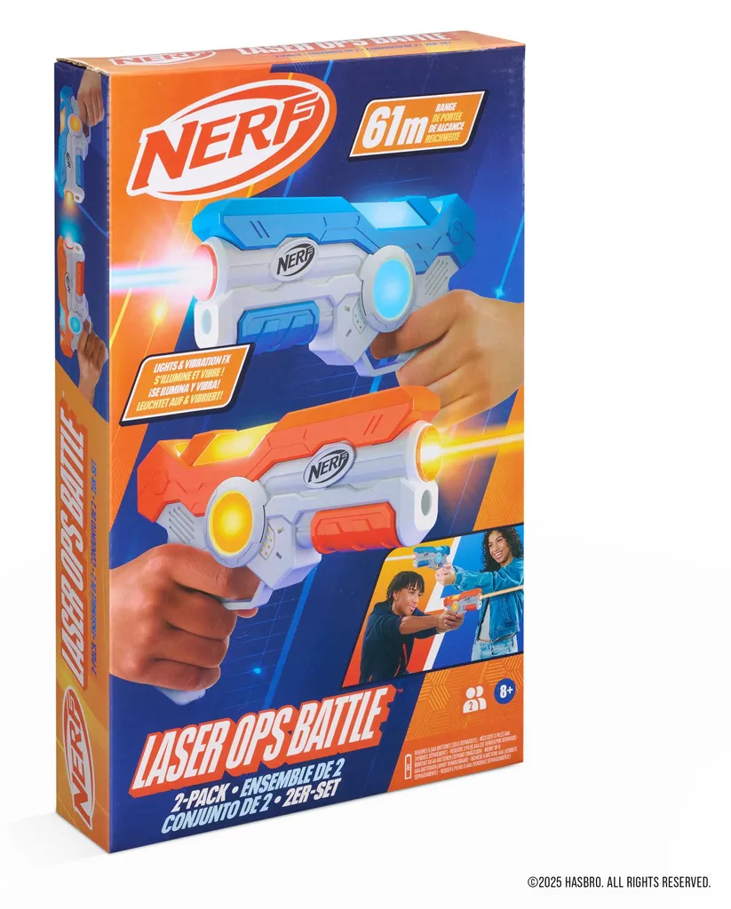 Nerf Laser Ops Arena lot de 2 sans fléchettes pour jouer sans désordre