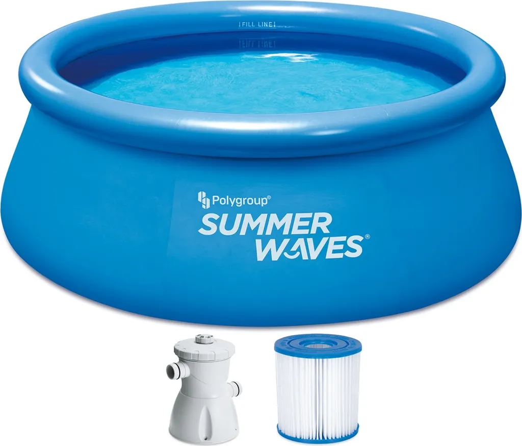 Piscine Gonflable Autoportante Summer Waves avec Pompe de Filtration