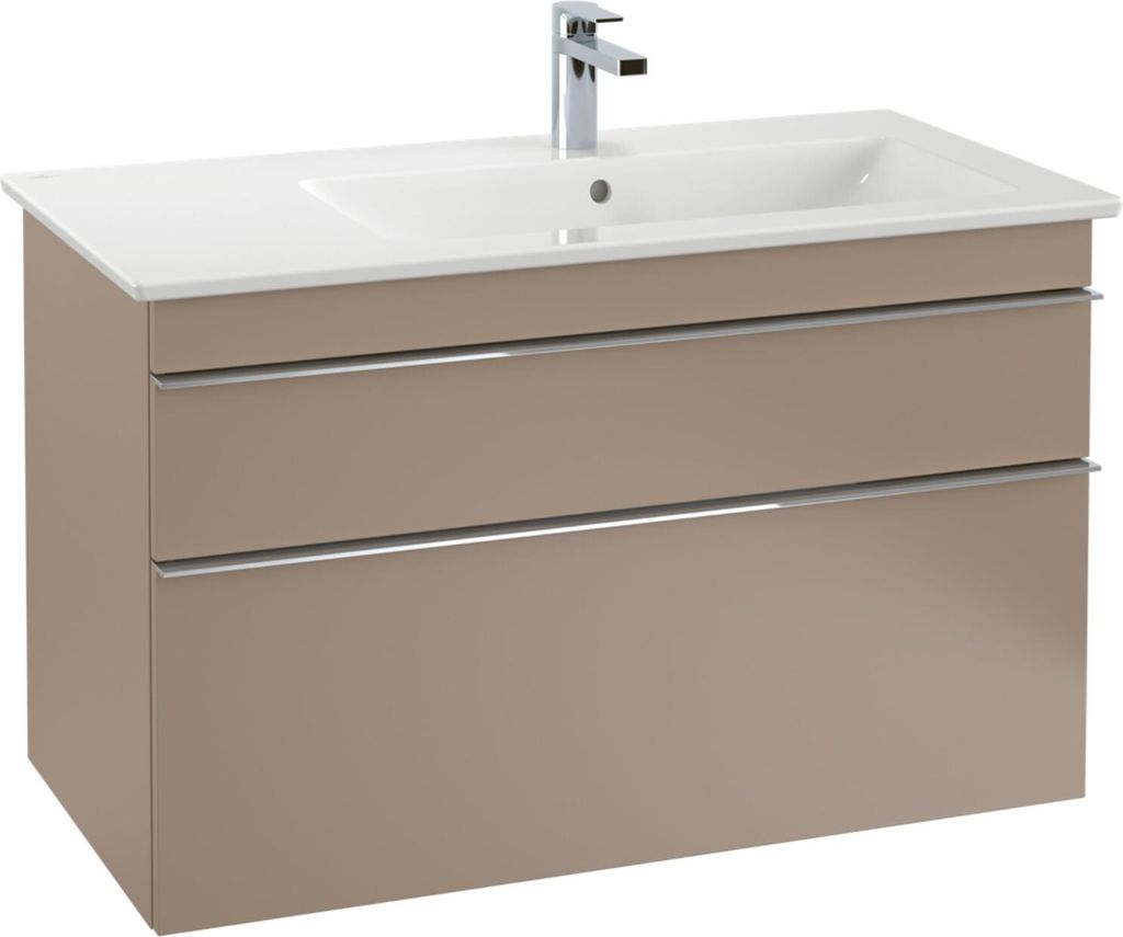 V&B Waschtischunterschrank Venticello 95,3x59x50,2cm, B re, Gr. chr, cashm Gr