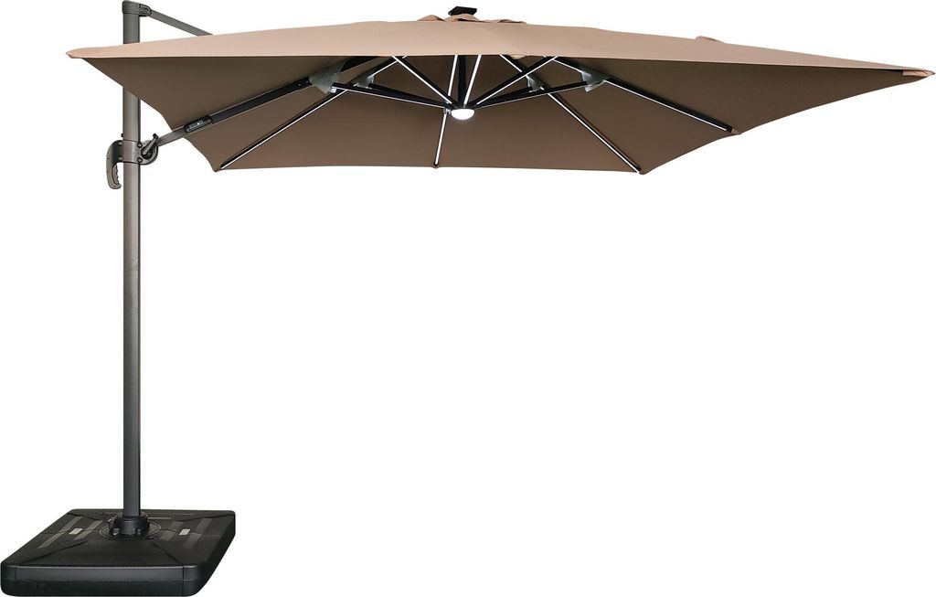 Záhradný slnečník Houseland Vexon s LED osvetlením 300x300 Obrázok produktu 