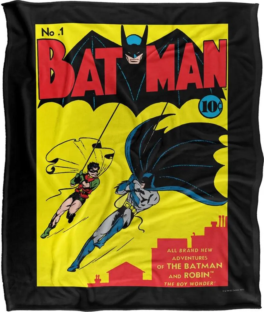 Batman Couverture No.1 TV18656 - Plaid Polaire Imprimé Haute Qualité