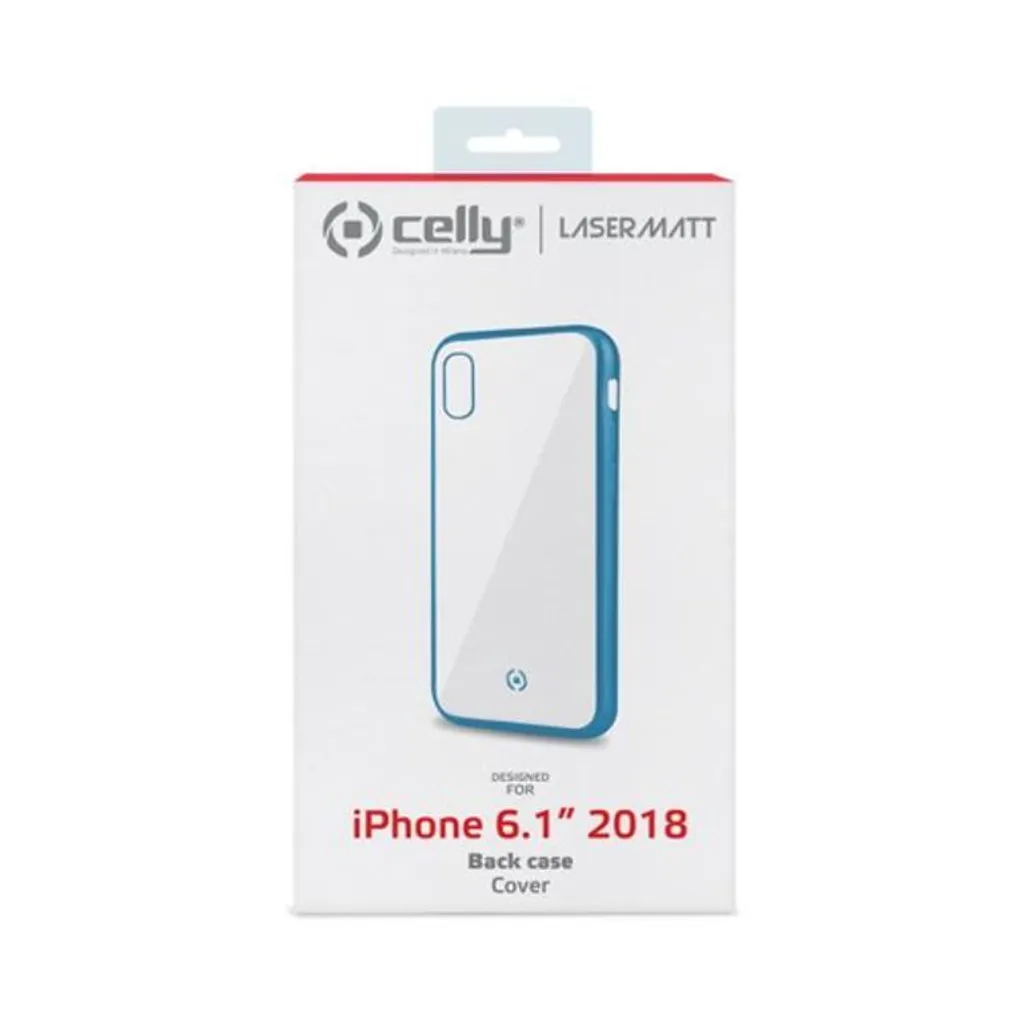 Custodia Smartphone Celly Laser Matt 6.1" Blu - Fashion & Safety