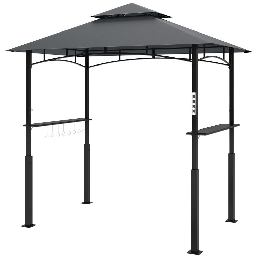 Outsunny Grillpavillon mit LED 243 x 148 x 248 cm Produktbild 