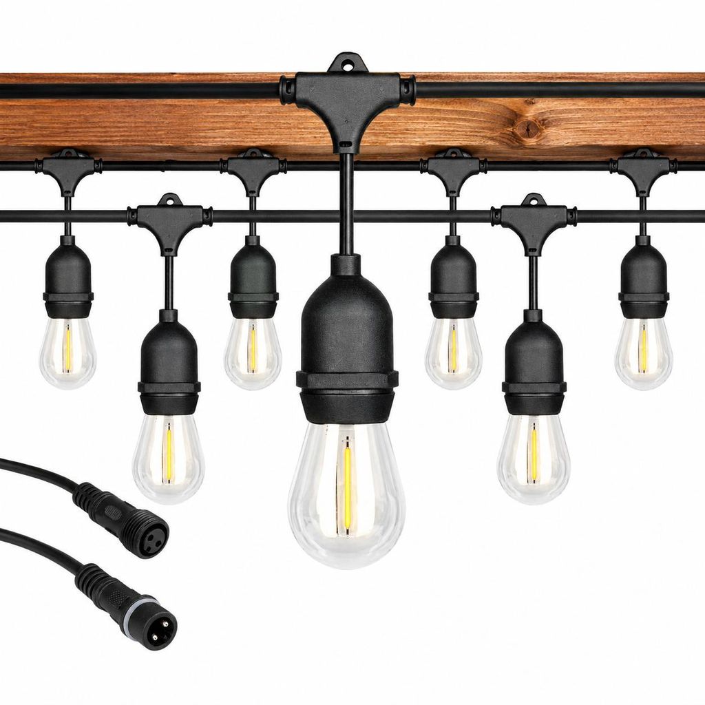 XUDO Outdoor Lichterketten 10m – 2700K Warmweiß – 10 Produktbild 