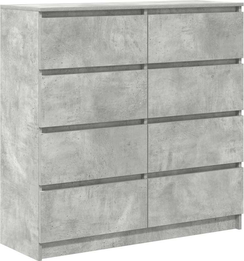 Sideboard Betongrau 100x35x99 cm Holzwerkstoff