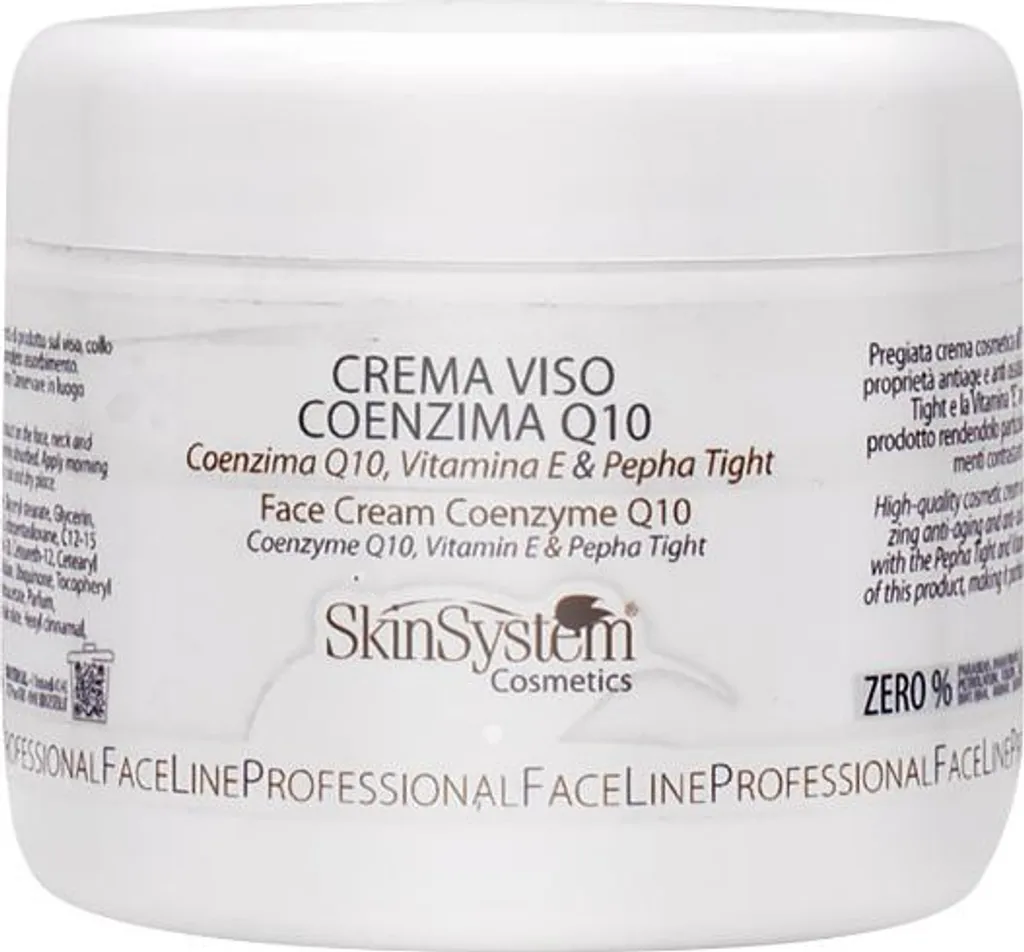 SkinSystem Crème Visage Q10 250ml : Formule Anti-Oxydante et Lissante