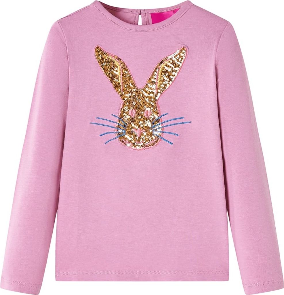 Kinder-Langarmshirt Dunkelrosa 116