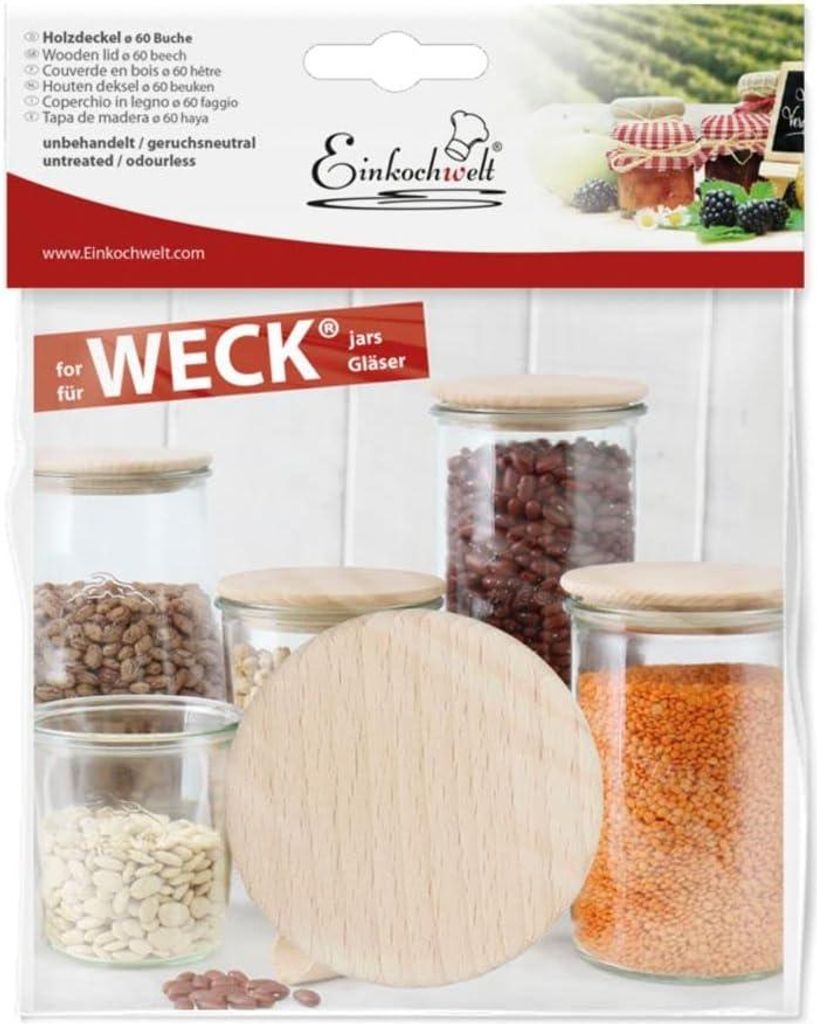 Weck Holzdeckel 60mm Buche Obrázek produktu 