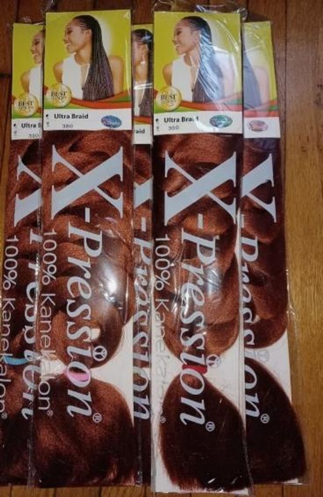 X-Pression Premium Original Ultra Braid, Farbe:350 (Rot) Produktbild 