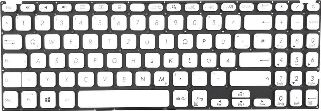 Clavier AZERTY Argent pour Asus VivoBook 15 F509JA - Layout Français