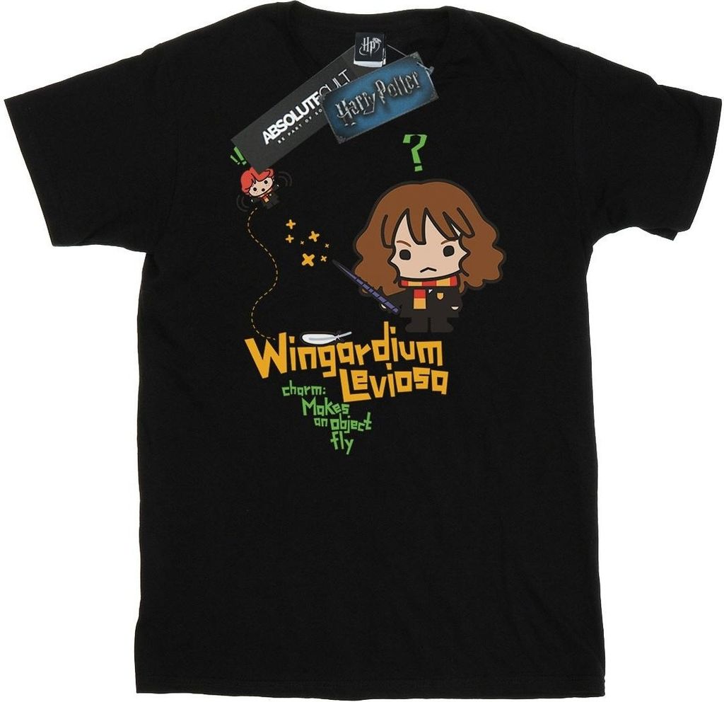 Harry Potter - "Hermione Granger Wingardium Leviosa Junior" T-Shirt für Herren BI29299 (3XL) (Schwarz)