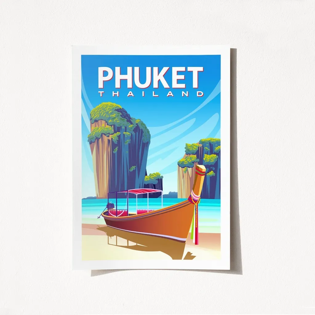 Wallity Phuket 2024 Poster A3 - Stampa Satinata Opaca Multicolore