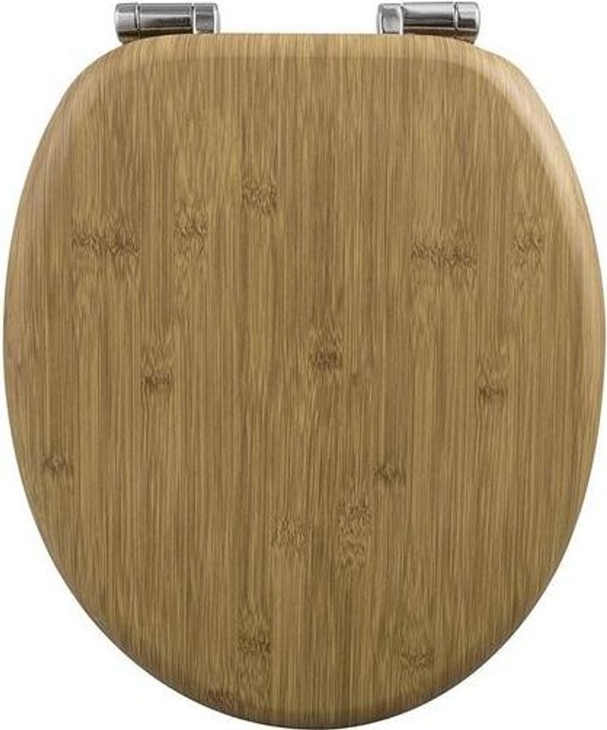 Toilettensitz mit Absenkautomatik – antibakteriell – wasserabweisend – rutschfest – einfache Montage – universelle O-Form – 37,8 cm x 4...