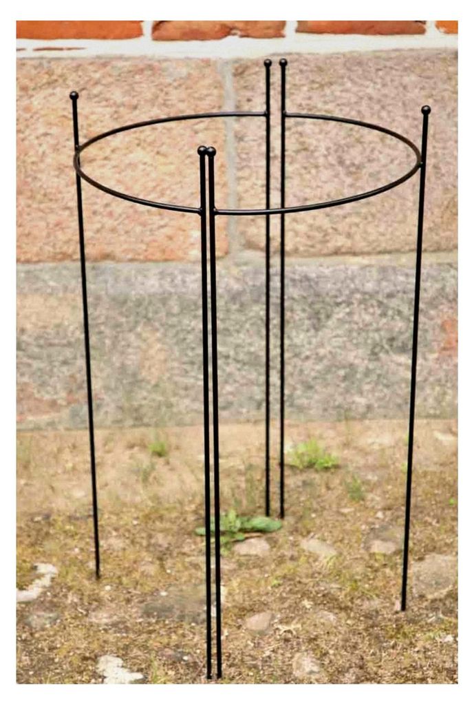 2er Set halbrunde Staudenhalter, Höhe 90cm, Breite 45cm, Produktbild 