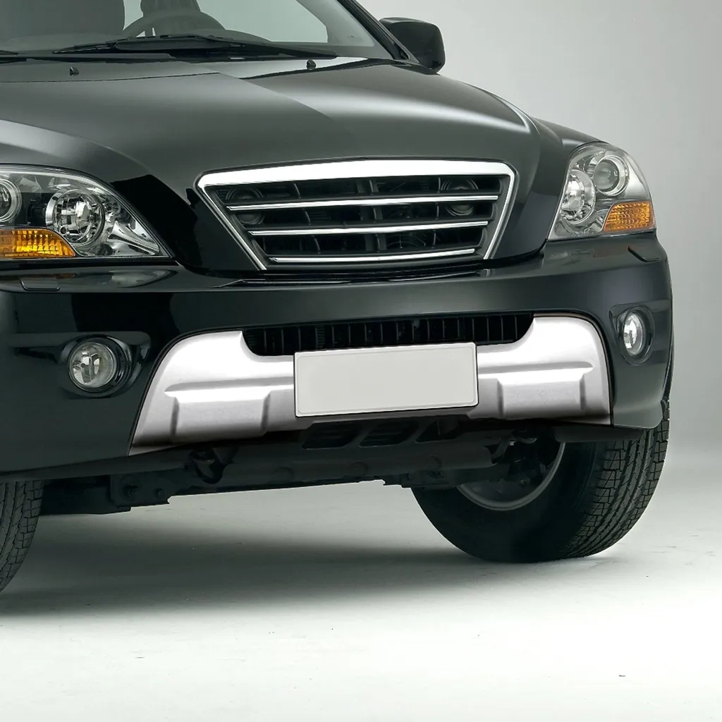 Kit pare-chocs arrière ABS argenté Kia Sorento 2007 2008 2 piéces