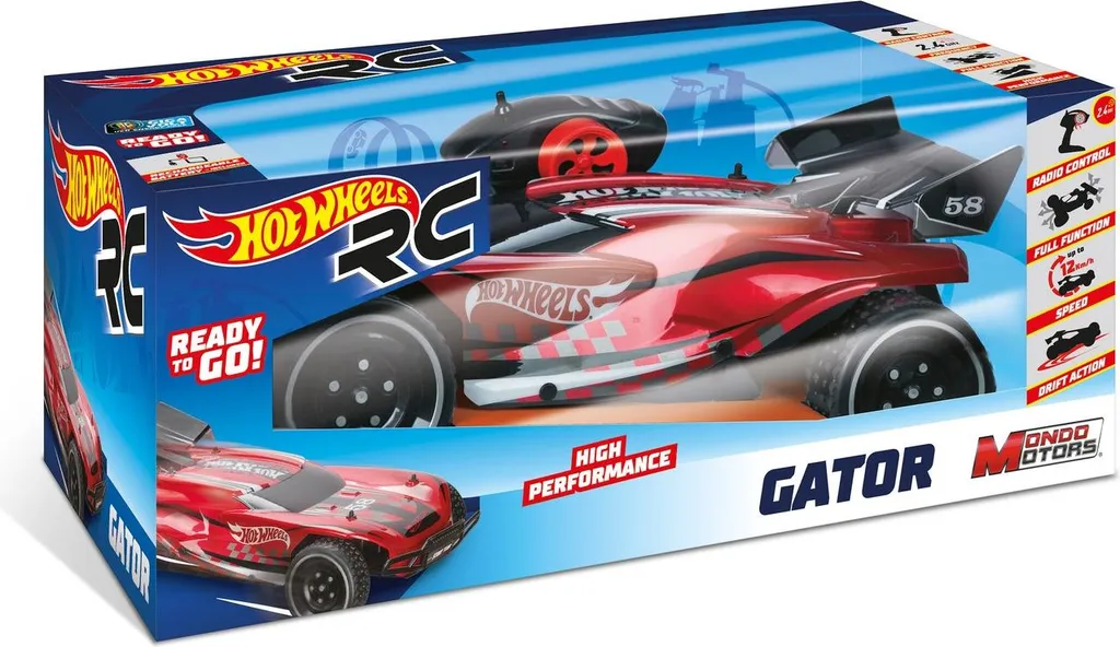 Hot Wheels Gator RC - Voiture Télécommandée avec Pneus Adhérents - 3