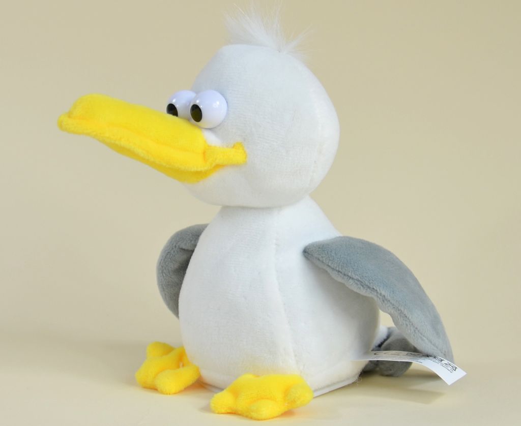 Labertier Möwe MALWIN v1 plappert alles nach 22x13x17cm Produktbild 