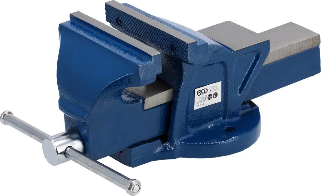 Étau parallèle 150mm en fonte robuste avec mors en acier trempé dur