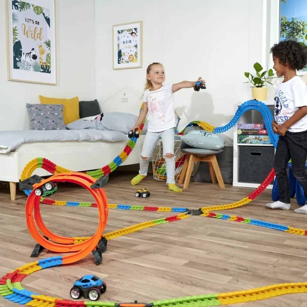 Smoby FleXtreme Superlooping Set Multicolore de 23 Pièces de Construction - 23