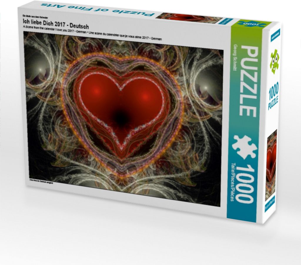 Calvendo Ein Motiv aus dem Kalender Ich liebe Dich 2017 - Deutsch 1000 Teile Puzzle quer 640x480mm, Schmitt Georg; 7389219