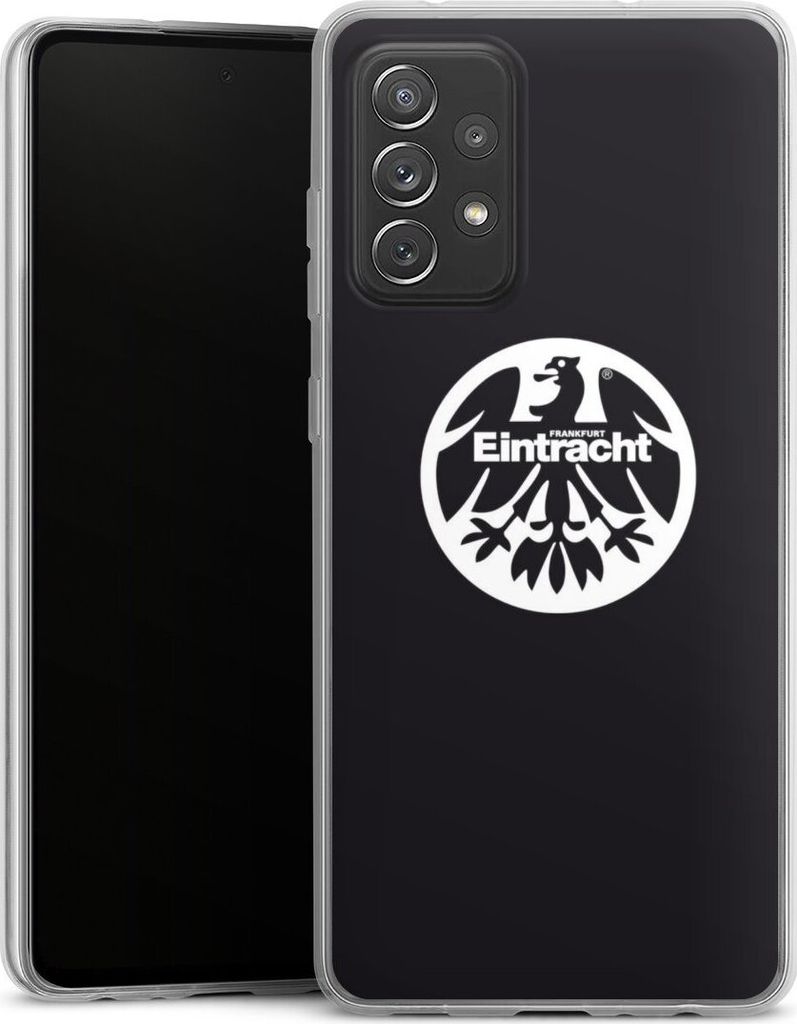 DeinDesign Slim Hülle für Samsung Galaxy A72 Silikon Case Ultra Dünn Handyhülle Adler Eintracht Frankfurt Logo