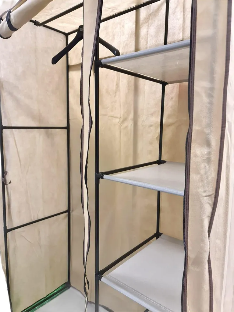 Armoire textile modulable Basic avec étagères et structure en acier - 3