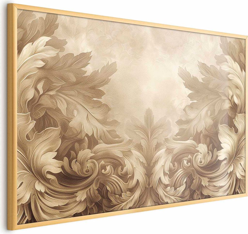Posterpapier Poster - Carved Ornaments in Sepia Shades 60x40 cm Muster f-H-10018-ao-a