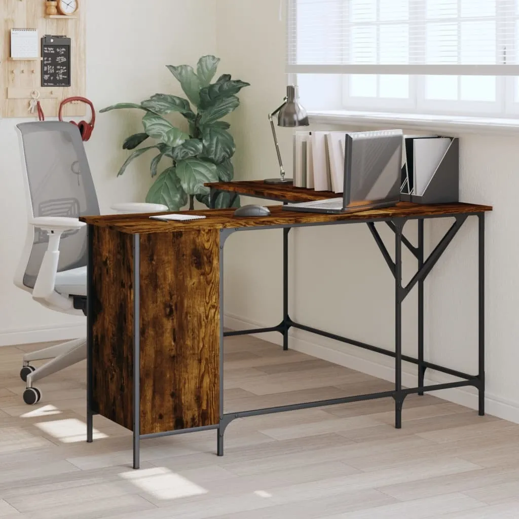 Scrivania Angolare Maison Exclusive Rovere Affumicato 141x141 - Offerta
