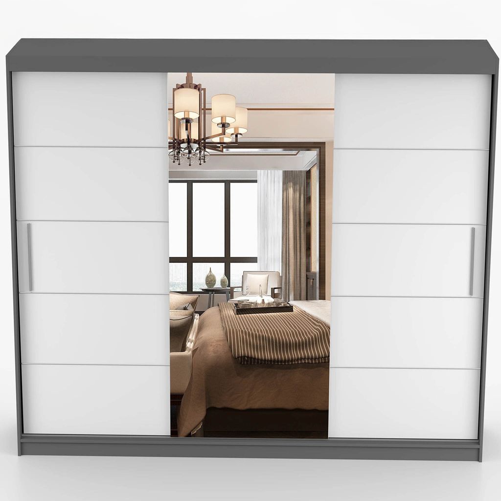 Schwebetürenschrank Kleiderschrank Schrank Schlafzimmer 233 Produktbild 5