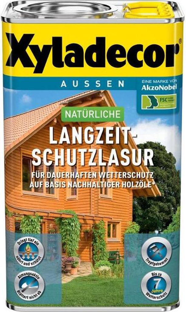 Xyladecor Natürliche Langzeit-Schutzlasur, Fertig gemischt, Produktbild 