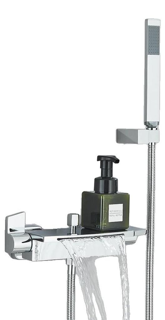 Duschmischer, langlebiger Edelstahl, Dual-Handle-Steuerung, Chrom