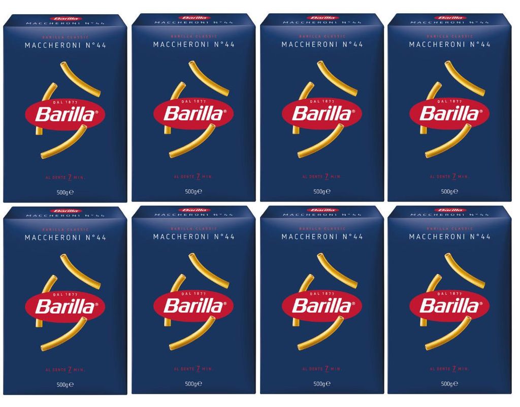 Barilla Maccheroni n. 44 pasta di semola di grano duro 500g Immagine del prodotto 