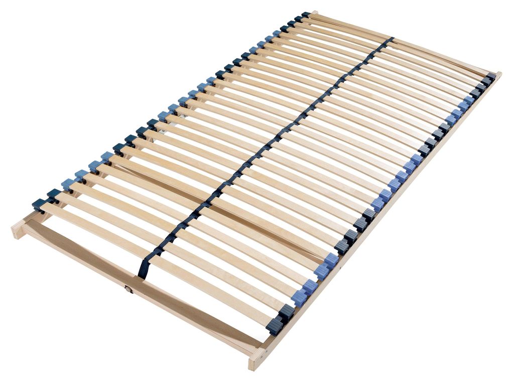 7-Zonen Lattenrost 140x200, Ergonomischer Federholzrahmen, 28 Flexible Leisten, Buchenholzrahmen, Germany, Traglast ca. 150 kg