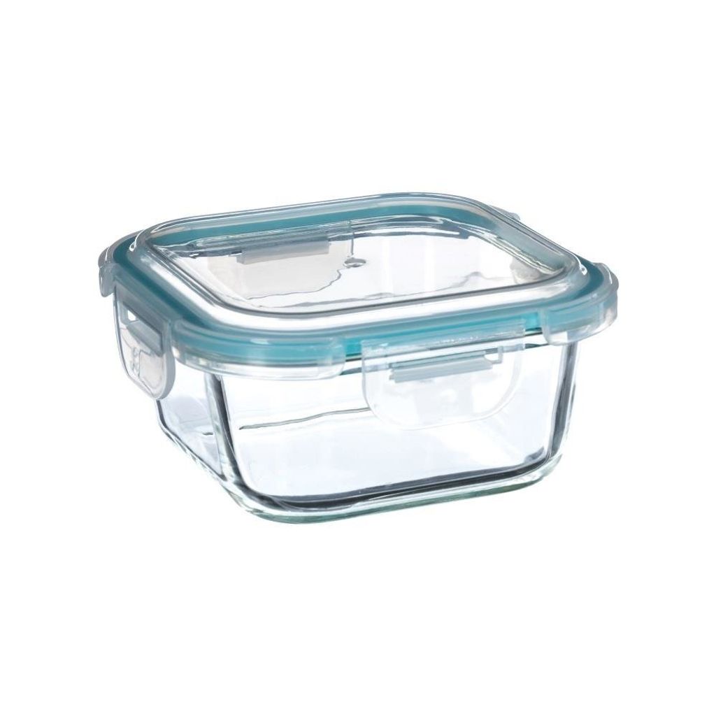 5five Simply Smart Lunch Box Blau Transparentes Glas 530 ml 13,8 x 13,8 x 6,8 cm