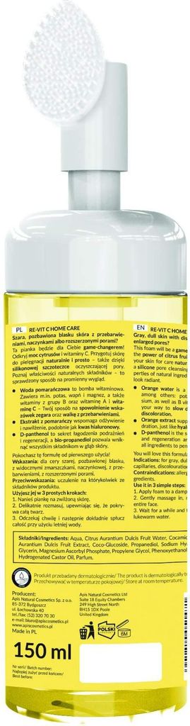 APIS - RE-VIT C HOME CARE, 150ml - Schiuma detergente Immagine del prodotto 
