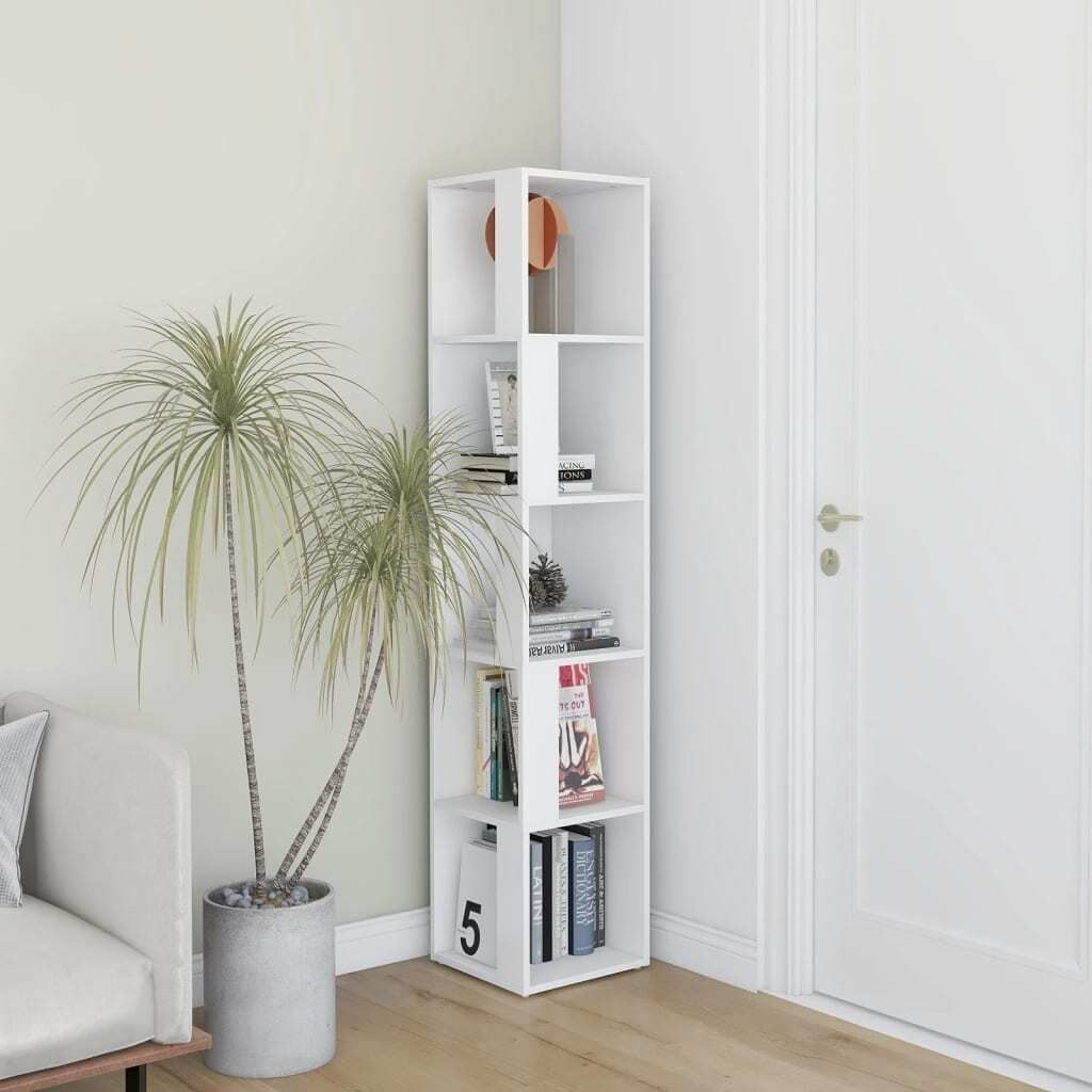 "2026 Moderne"Eckregal/Sideboard(1 pc) klassische - Weiß 33x33x164,5cm Holzwerkstoff - Kommoden Schlussverkauf422052