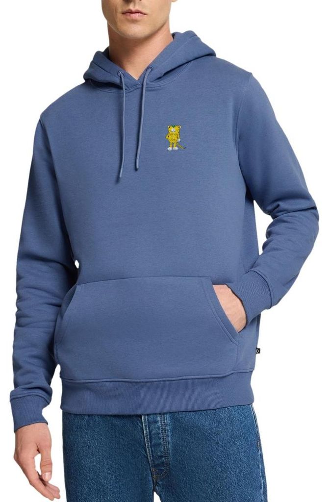 Spreadshirt Janosch Kleiner Tiger Stick Herren Premium Hoodie, 5XL, Taubenblau