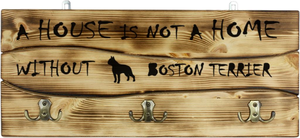 Boston Terrier - Kleiderständer mit Hund, Ausstellung von Medaillen, Dekoration für Zuhause der Marke Art-Dog