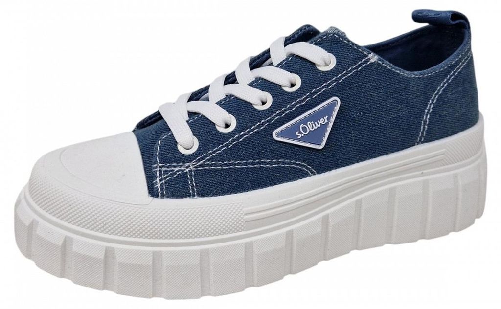 s.Oliver S.Oliver Leinenschuh Blau Produktbild 