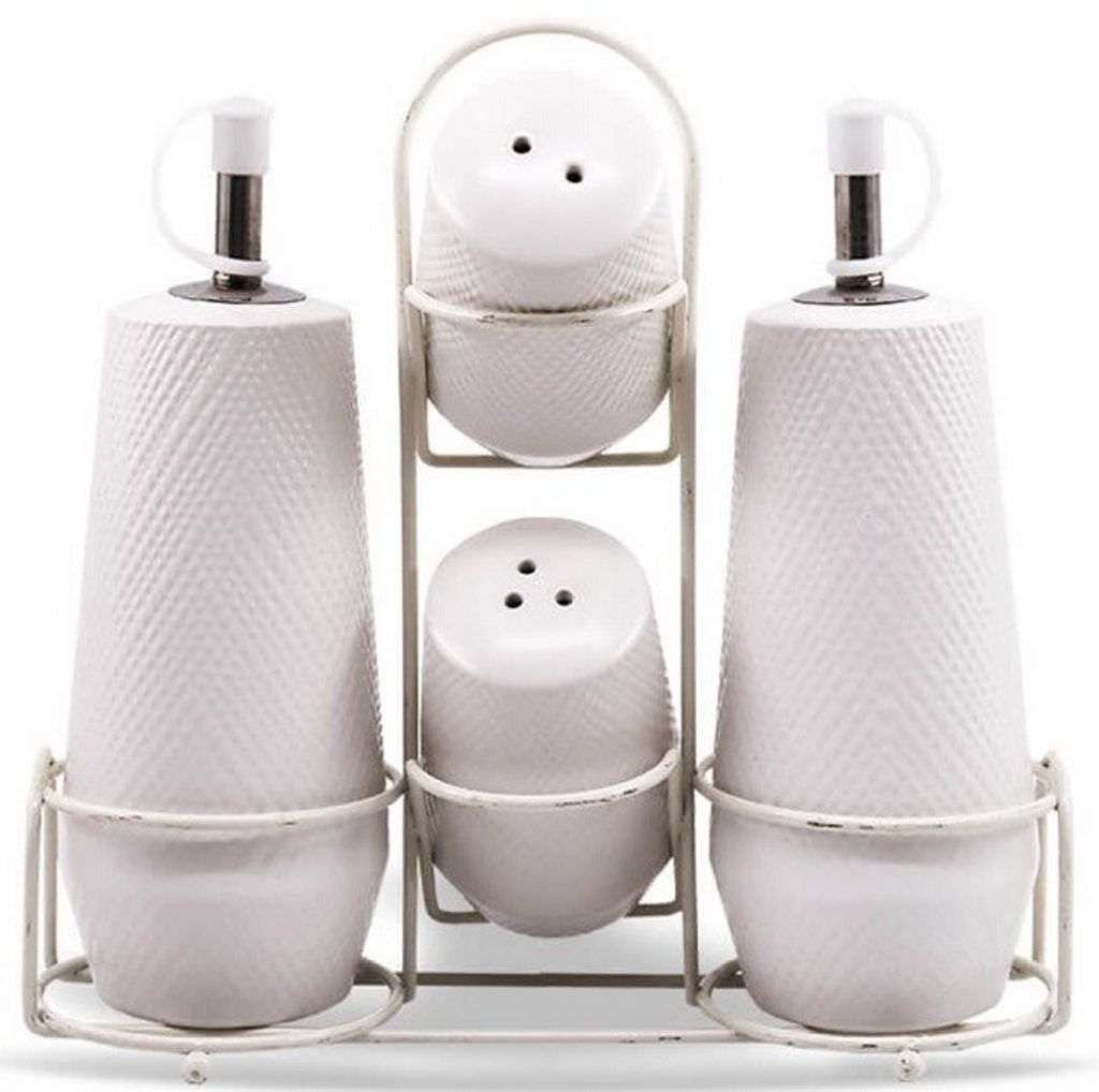 4er-Set Gewürzbehälter MAESTRO WHITE MR-20002-04CS