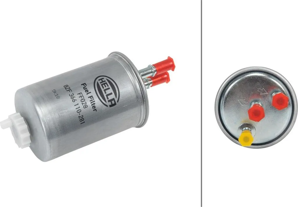 Filtre à carburant HELLA Ø 88 mm : Stop aux impuretés SSANGYONG KYRON