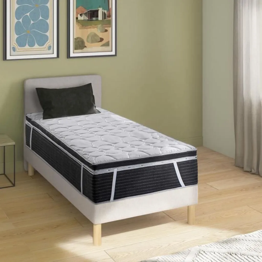 Surmatelas Confort 90x190 cm - Sur-matelas Microfibre Épais de 7 cm